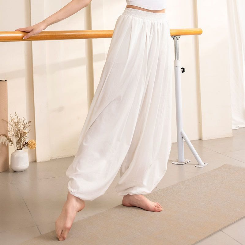 Pantaloni harem da yoga da donna Olivenorma - Bianco - XL - image 3
