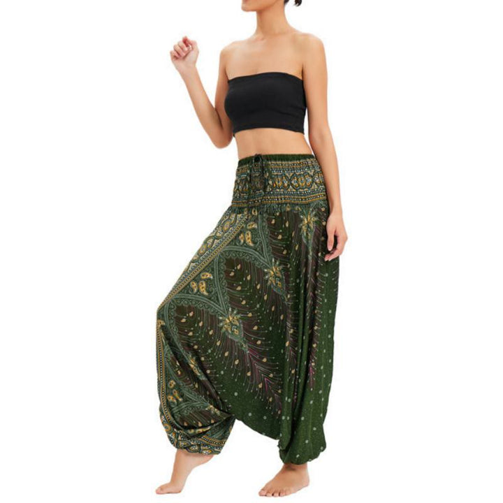 Olivenorma Pantaloni da yoga a gamba larga bohémien da donna - image 1