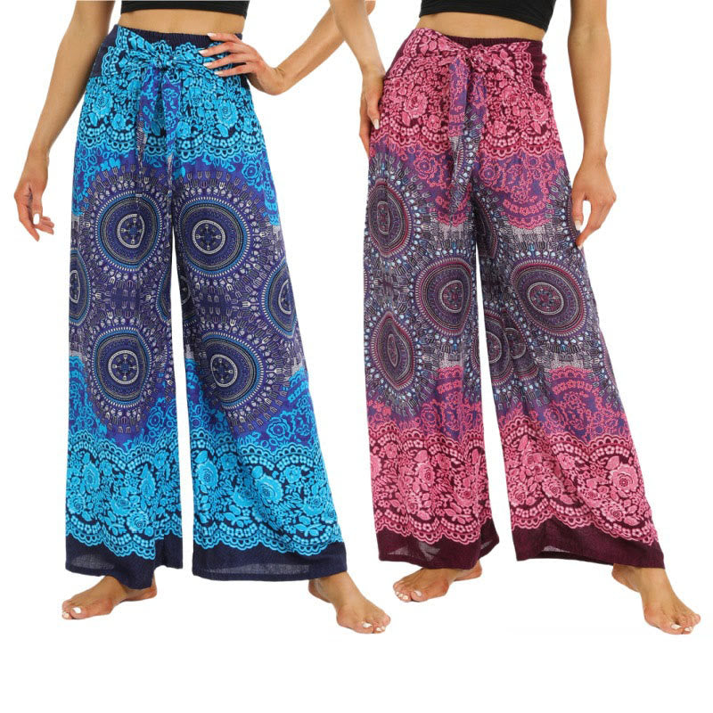 Olivenorma Pantaloni larghi bohémien da donna - image 9