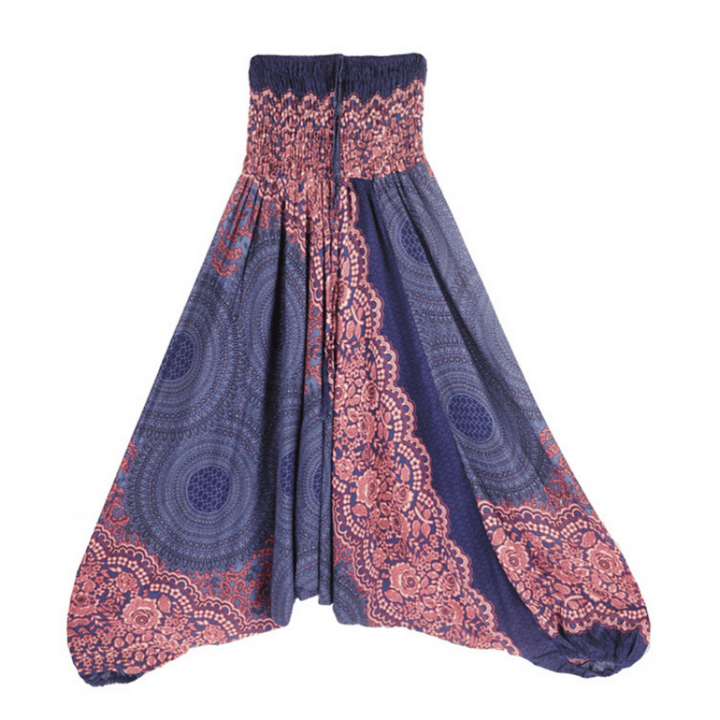 Olivenorma Pantaloni da yoga bohémien rilassati con cavallo basso da donna - image 26