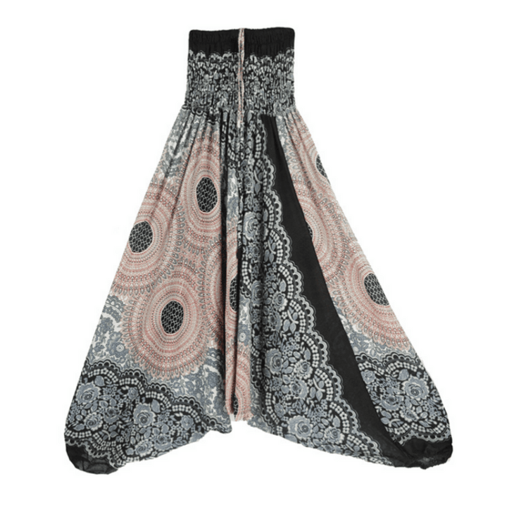 Olivenorma Pantaloni da yoga bohémien rilassati con cavallo basso da donna - image 35