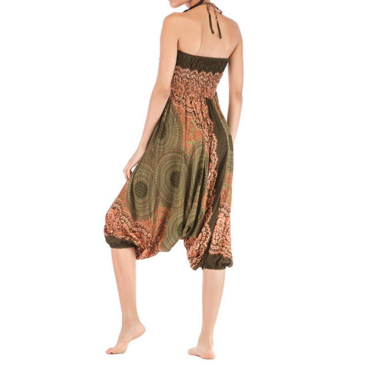 Olivenorma Pantaloni da yoga bohémien rilassati con cavallo basso da donna - image 43