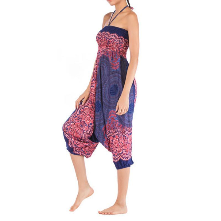 Olivenorma Pantaloni da yoga bohémien rilassati con cavallo basso da donna - image 24