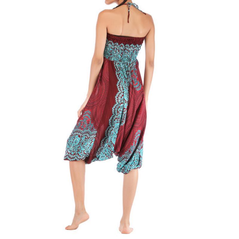 Olivenorma Pantaloni da yoga bohémien rilassati con cavallo basso da donna - image 16