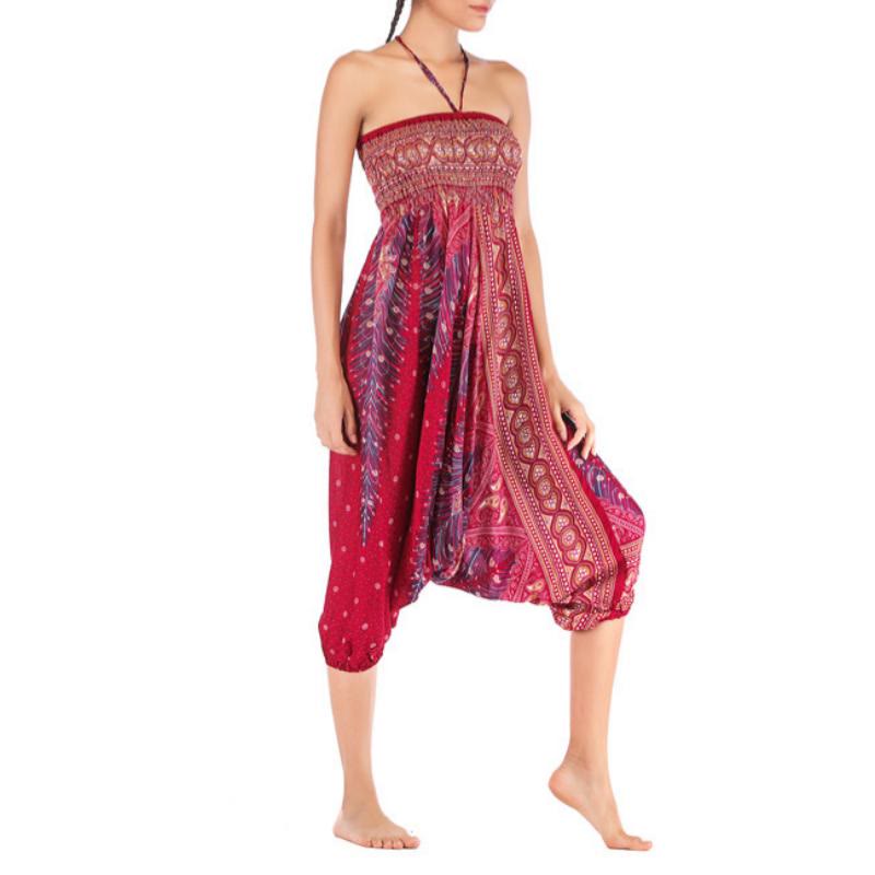 Olivenorma Pantaloni da yoga bohémien con cavallo basso da donna - image 22