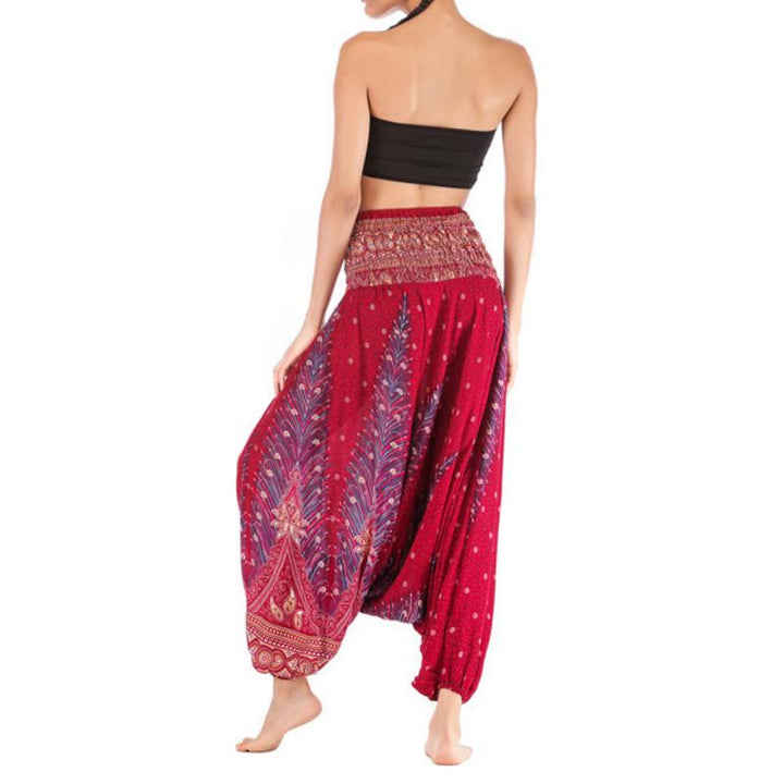 Olivenorma Pantaloni da yoga bohémien con cavallo basso da donna - image 18