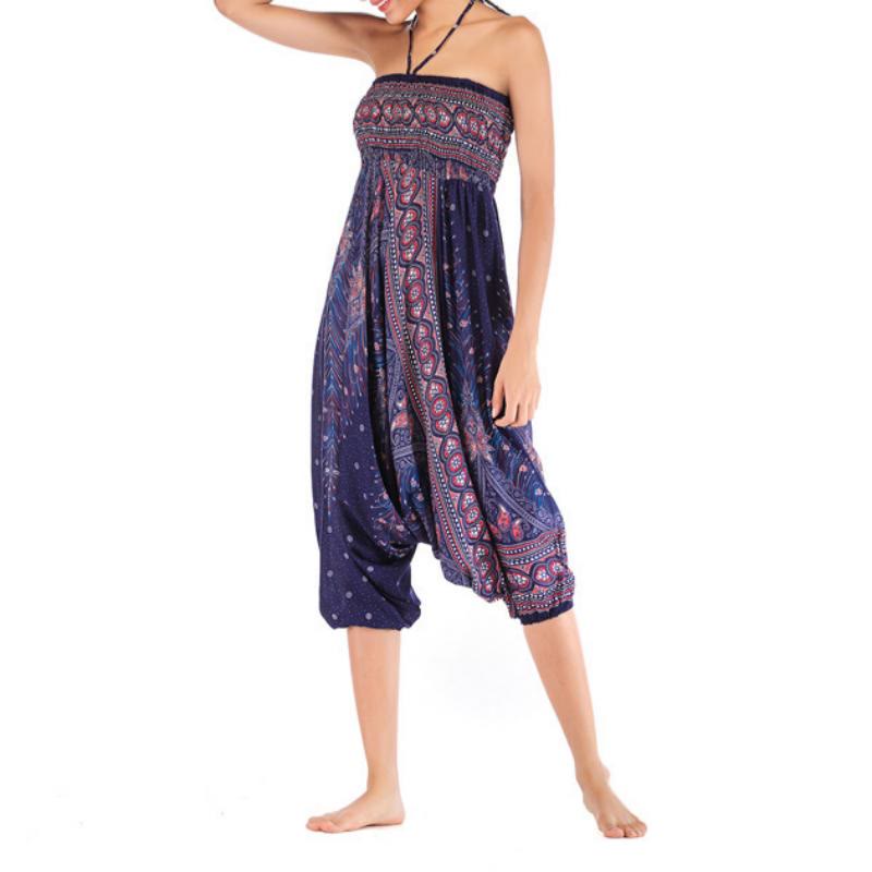 Olivenorma Pantaloni da yoga bohémien con cavallo basso da donna - image 38