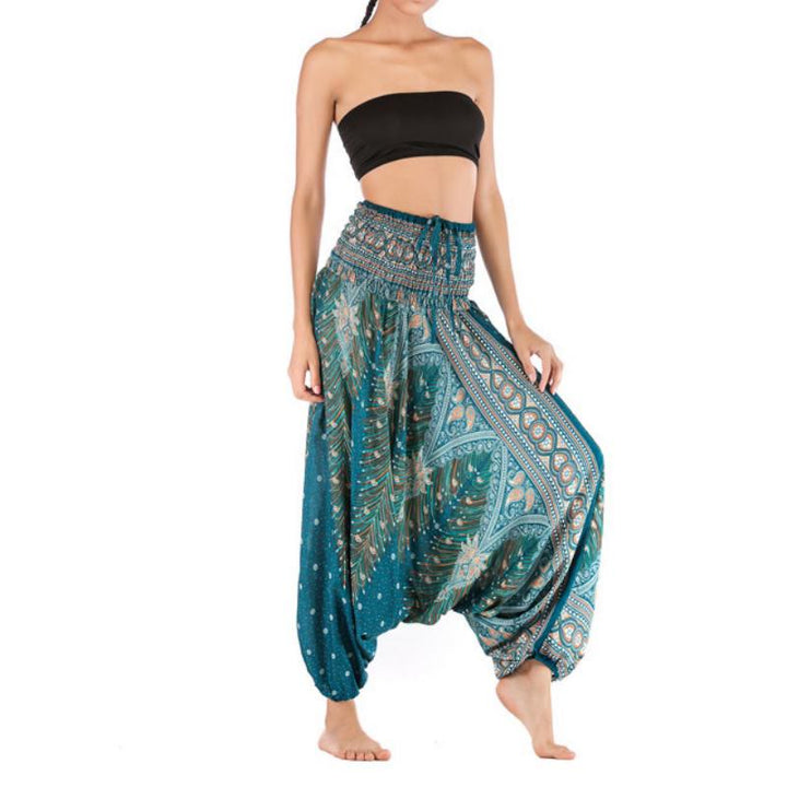 Olivenorma Pantaloni da yoga bohémien con cavallo basso da donna - image 27