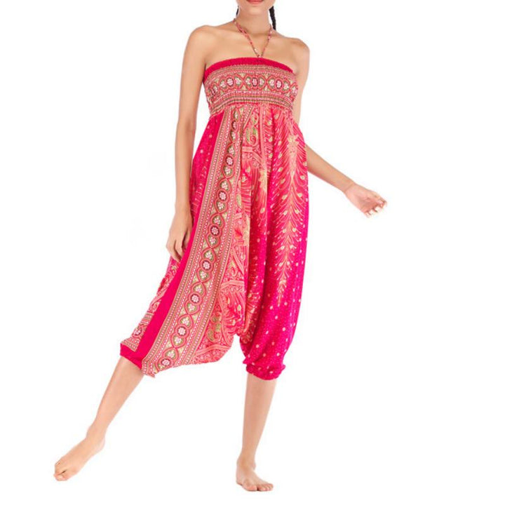 Olivenorma Pantaloni da yoga bohémien con cavallo basso da donna - image 15