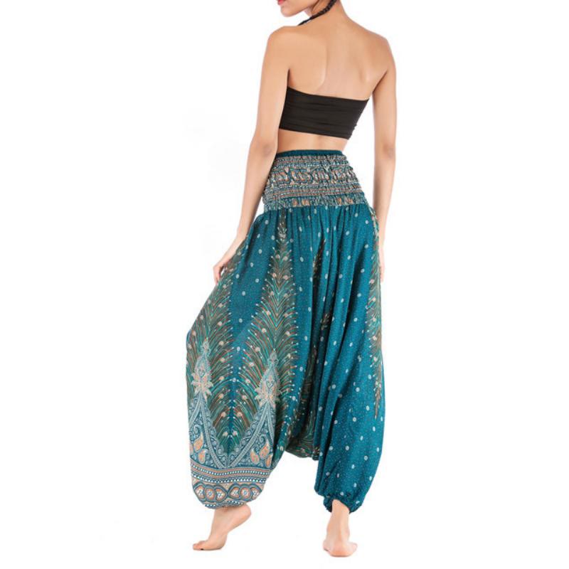 Olivenorma Pantaloni da yoga bohémien con cavallo basso da donna - image 28
