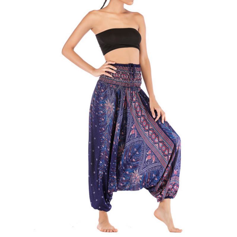 Olivenorma Pantaloni da yoga bohémien con cavallo basso da donna - image 36