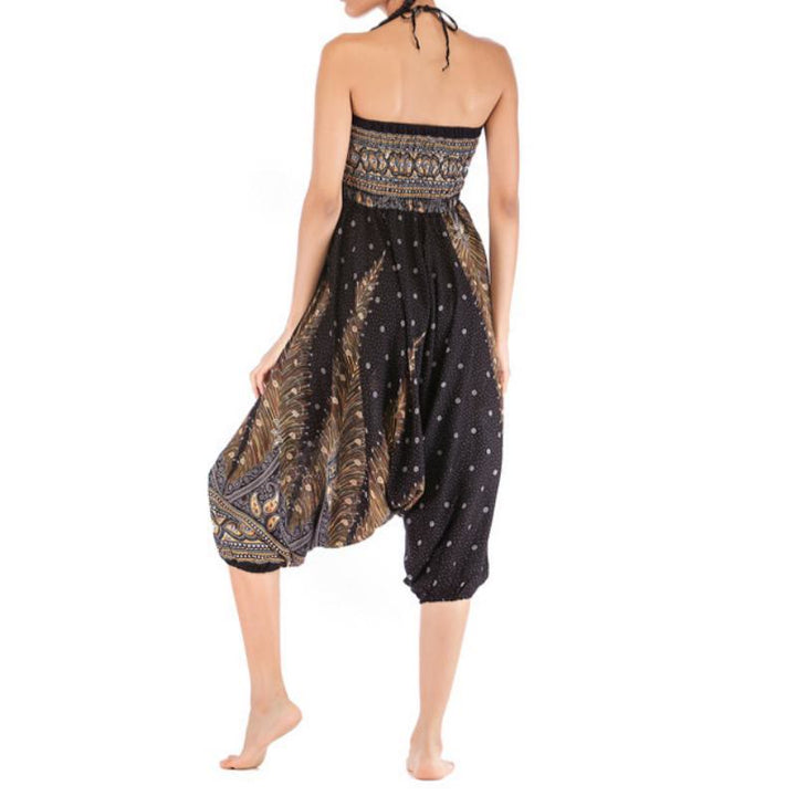 Olivenorma Pantaloni da yoga bohémien con cavallo basso da donna - image 7