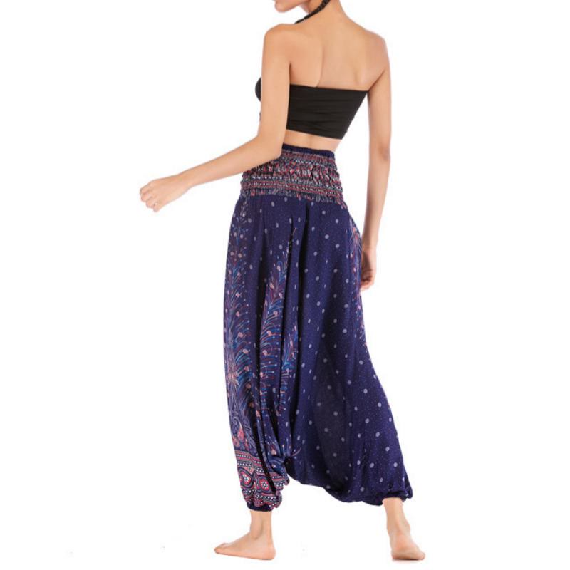 Olivenorma Pantaloni da yoga bohémien con cavallo basso da donna - image 35