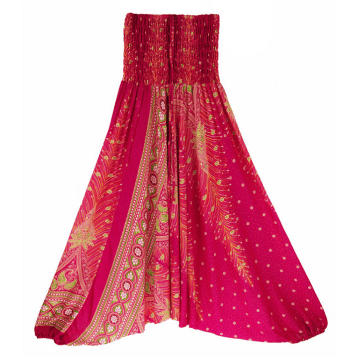 Olivenorma Pantaloni da yoga bohémien con cavallo basso da donna - image 16