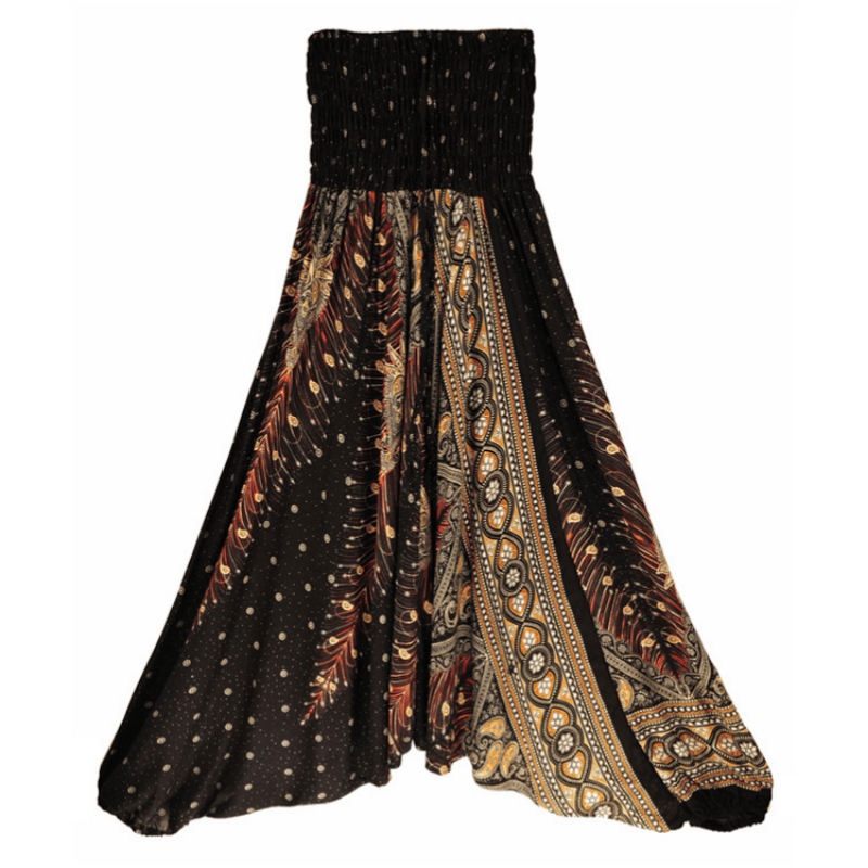Olivenorma Pantaloni da yoga bohémien con cavallo basso da donna - image 8