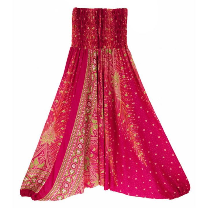 Olivenorma Pantaloni da yoga bohémien con cavallo basso da donna - image 16
