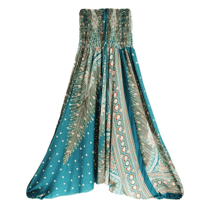 Olivenorma Pantaloni da yoga bohémien con cavallo basso da donna - image 32