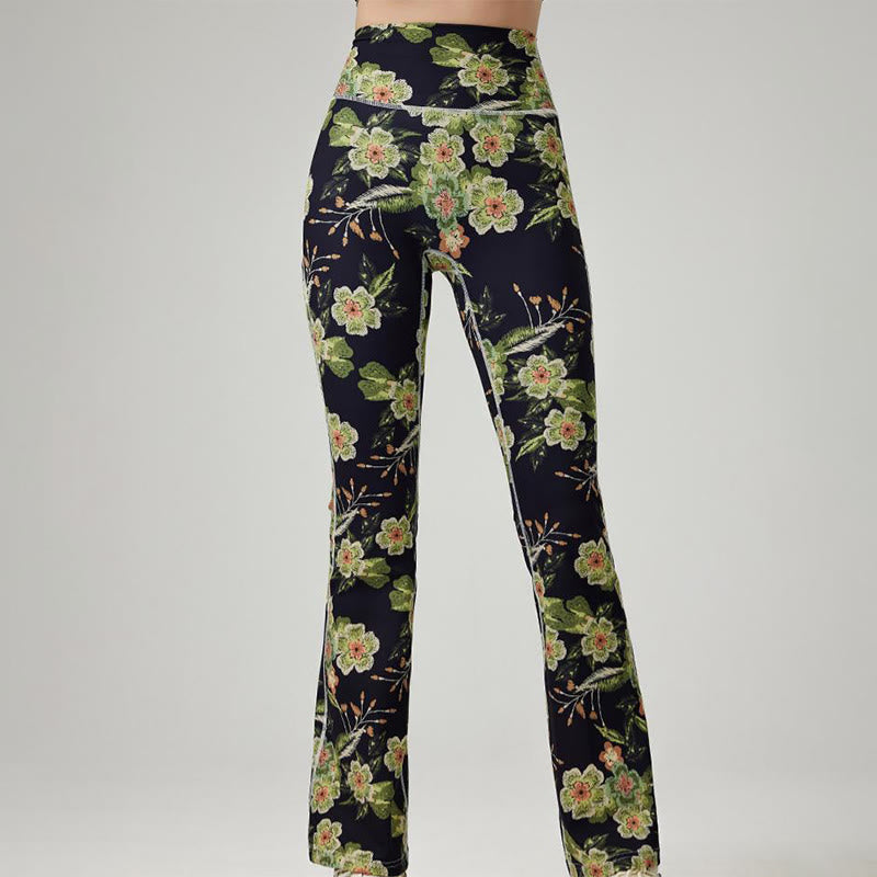 Olivenorma - Pantaloni da yoga e fitness stampati da donna - image 3