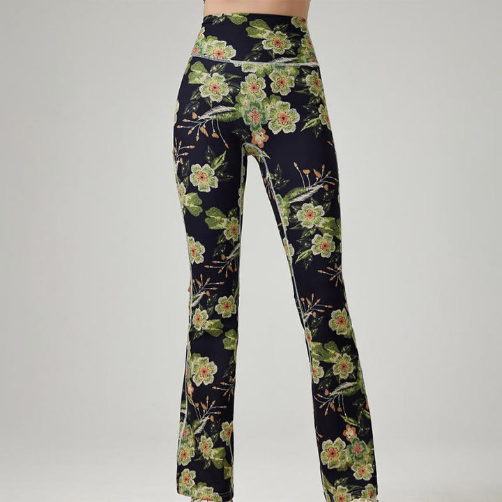 Olivenorma - Pantaloni da yoga e fitness stampati da donna - image 3