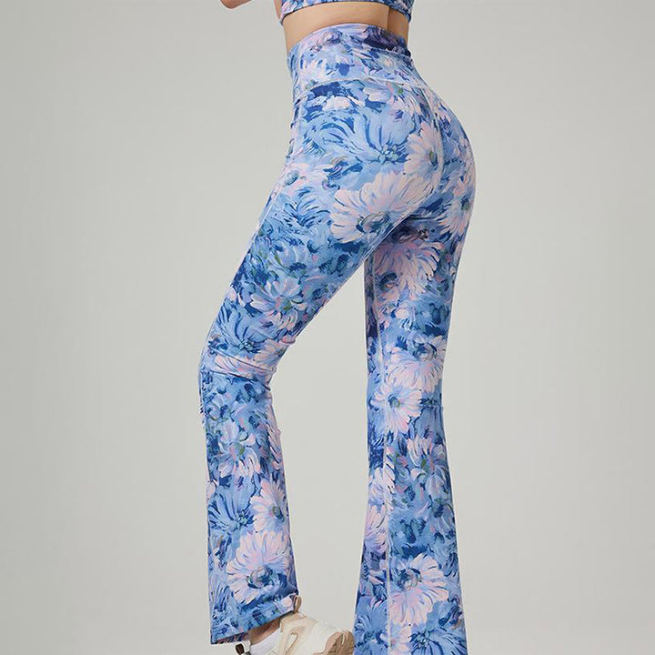 Olivenorma - Pantaloni da yoga e fitness stampati da donna - image 1