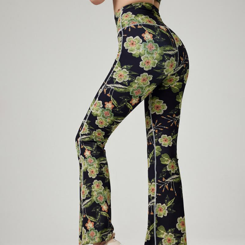 Olivenorma - Pantaloni da yoga e fitness stampati da donna - image 4