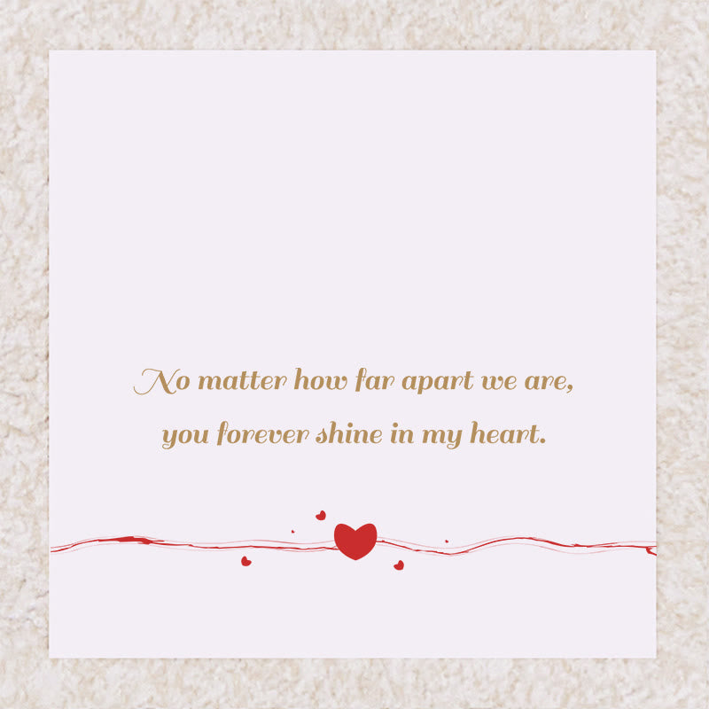 Olivenorma "Shine in My Heart" - Collana con carta regalo e album a forma di cuore con pietra portafortuna - Dicembre e Turchese - Carta 2 - image 2