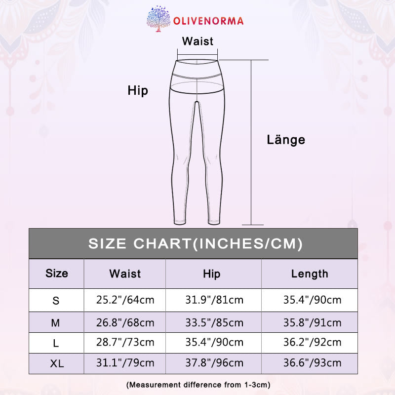 Pantaloni da yoga con stampa floreale geometrica a vita alta Olivenorma - image 14
