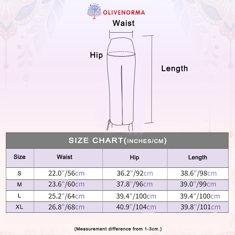 Olivenorma Pantaloni larghi con coulisse e vita alta da donna - image 12