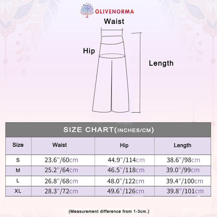 Pantaloni a gamba larga e vita alta Zen Flow da donna Olivenorma - image 8