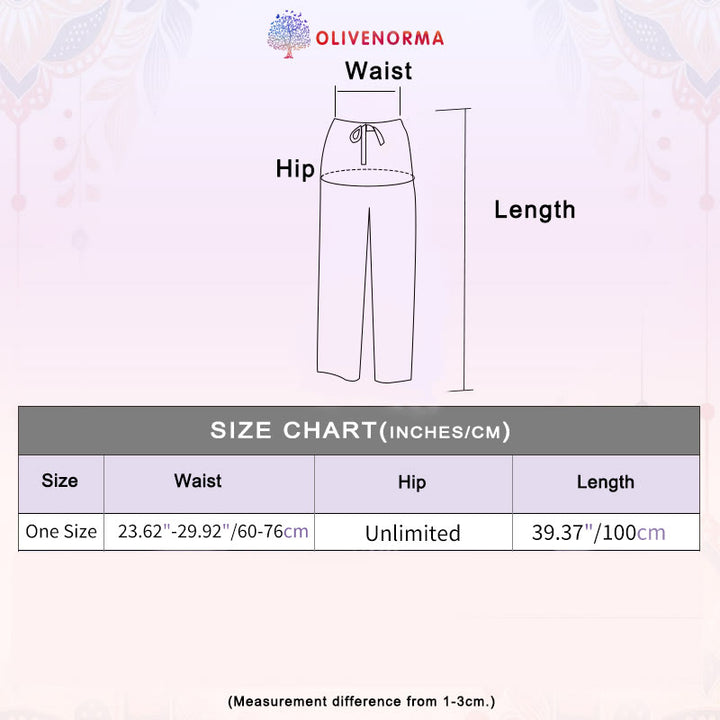 Olivenorma Pantaloni a gamba larga con motivo a farfalla bohémien da donna - image 28