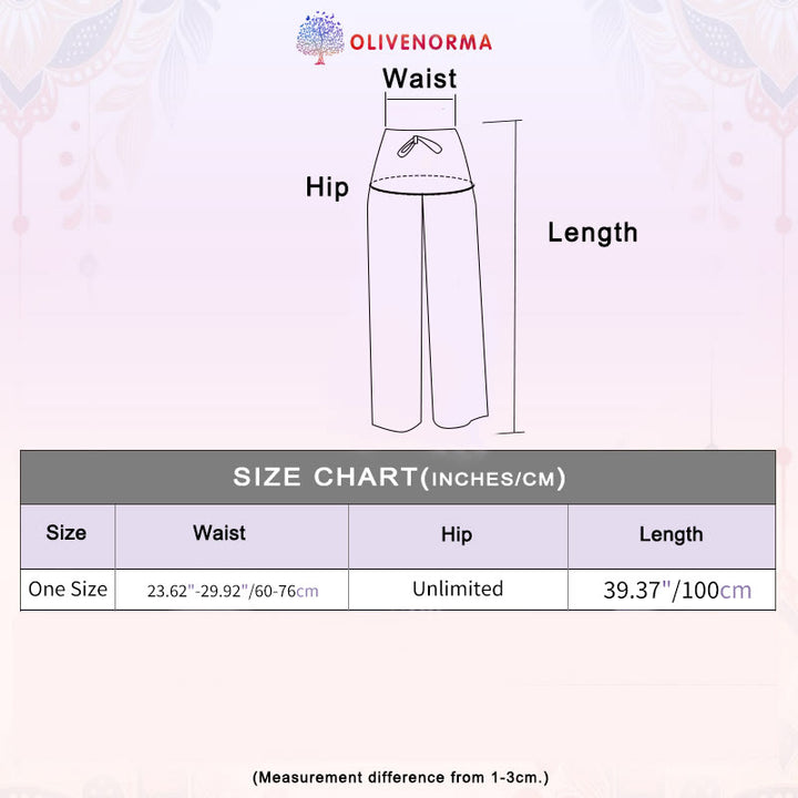 Olivenorma Pantaloni a gamba larga con motivo a farfalla bohémien da donna - image 7