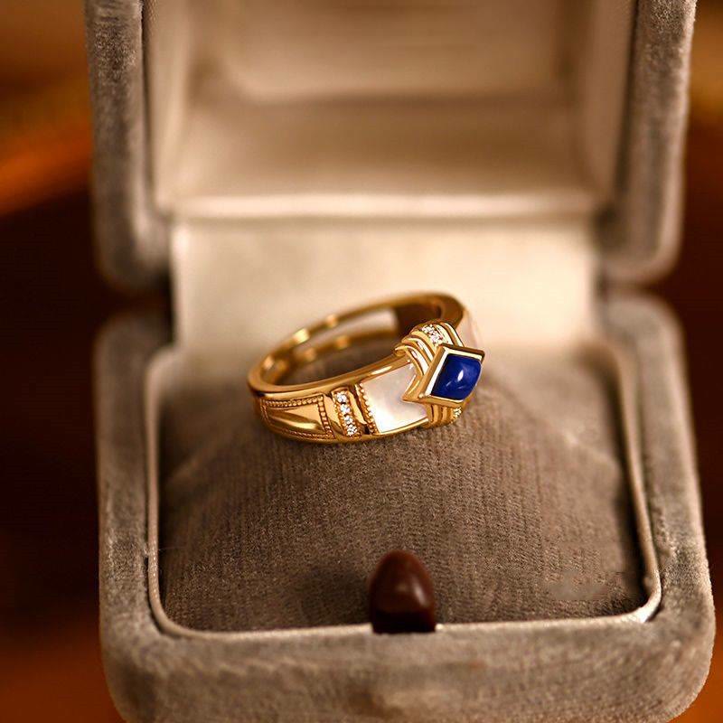 Anello Olivenorma rombo lapislazzuli - image 3