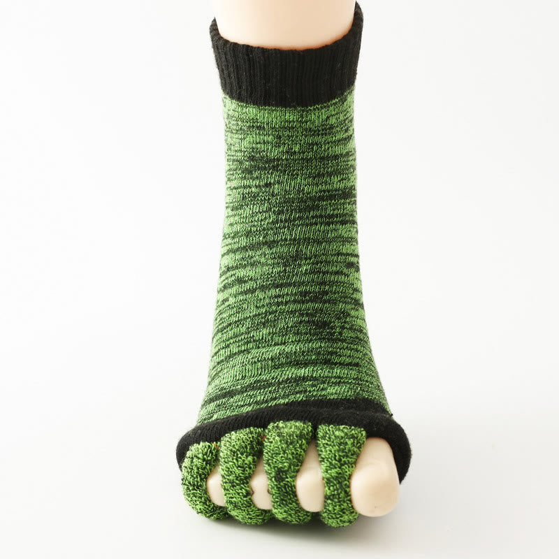 Calzini Olivenorma colorati a cinque dita, traspiranti, con separazione delle dita antiscivolo, ideali per Pilates, Barre, Fitness, per equilibrio e stabilità, e per lo yoga. - image 7