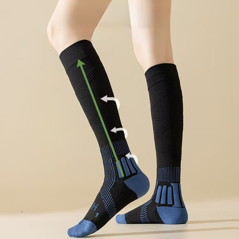 Calzini scaldamuscoli Olivenorma in maglia elasticizzata per Pilates, Barre, riscaldamento, danza, fitness e yoga. - Nero - 10 paia - image 2