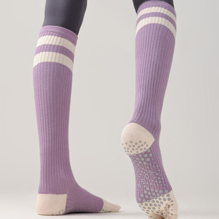 Calze Olivenorma a cinque dita traspiranti con separazione delle dita antiscivolo per Pilates, Barre, Fitness, da donna, con design confortevole in cotone, calze yoga - image 8