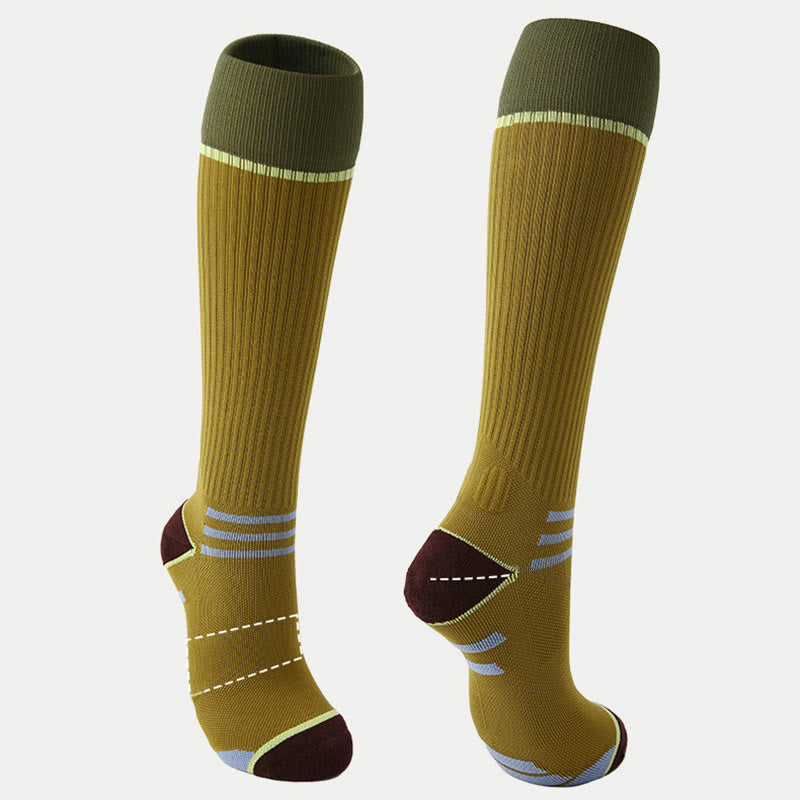 Calze Olivenorma Retro Crew a compressione antiscivolo per Pilates, Barre, comfort quotidiano, traspiranti, di supporto e vestibilità atletica, ideali anche per yoga. - image 5
