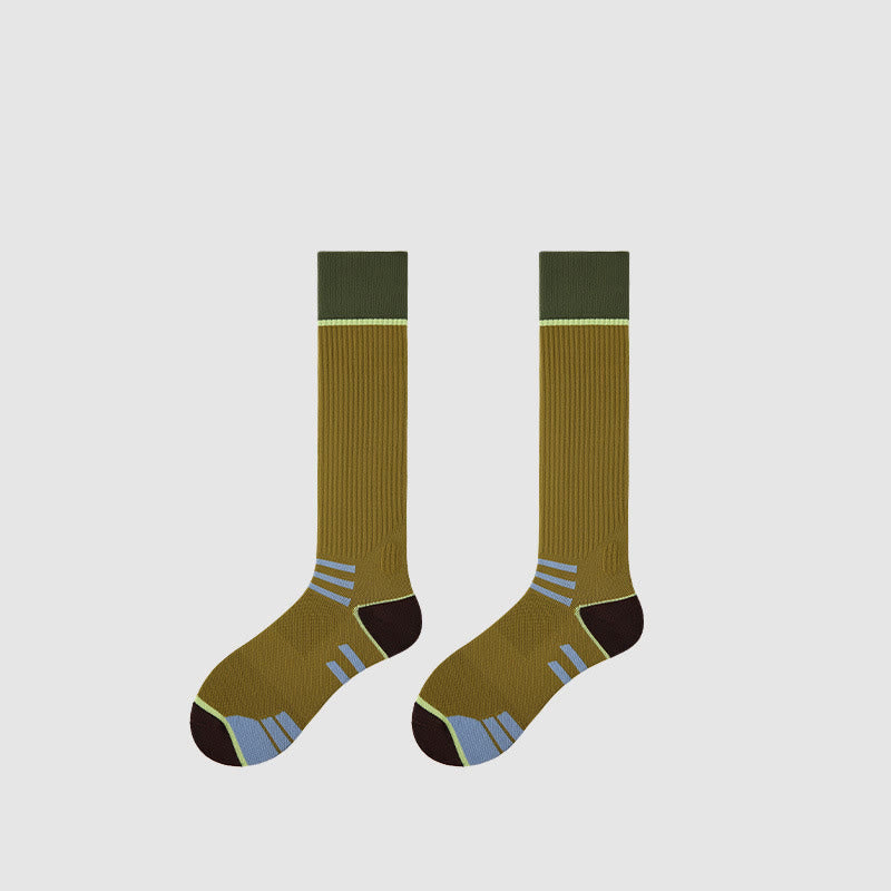 Calze Olivenorma Retro Crew a compressione antiscivolo per Pilates, Barre, comfort quotidiano, traspiranti, di supporto e vestibilità atletica, ideali anche per yoga. - Frutta Verde - 10 paia - image 1
