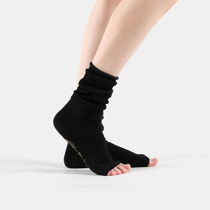 Calze Olivenorma a cinque dita aperte, traspiranti, con separazione delle dita antiscivolo, ideali per pilates, fitness, comfort e stabilità, in cotone, perfette anche per yoga. - image 4