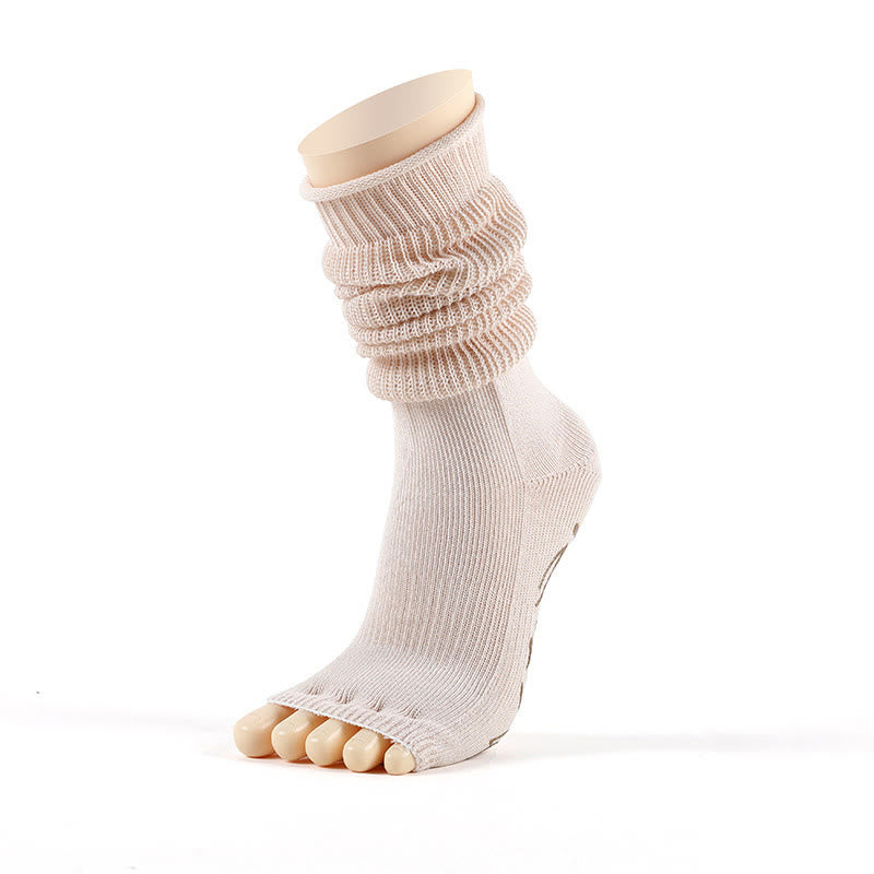 Calze Olivenorma a cinque dita aperte, traspiranti, con separazione delle dita antiscivolo, ideali per pilates, fitness, comfort e stabilità, in cotone, perfette anche per yoga. - image 6