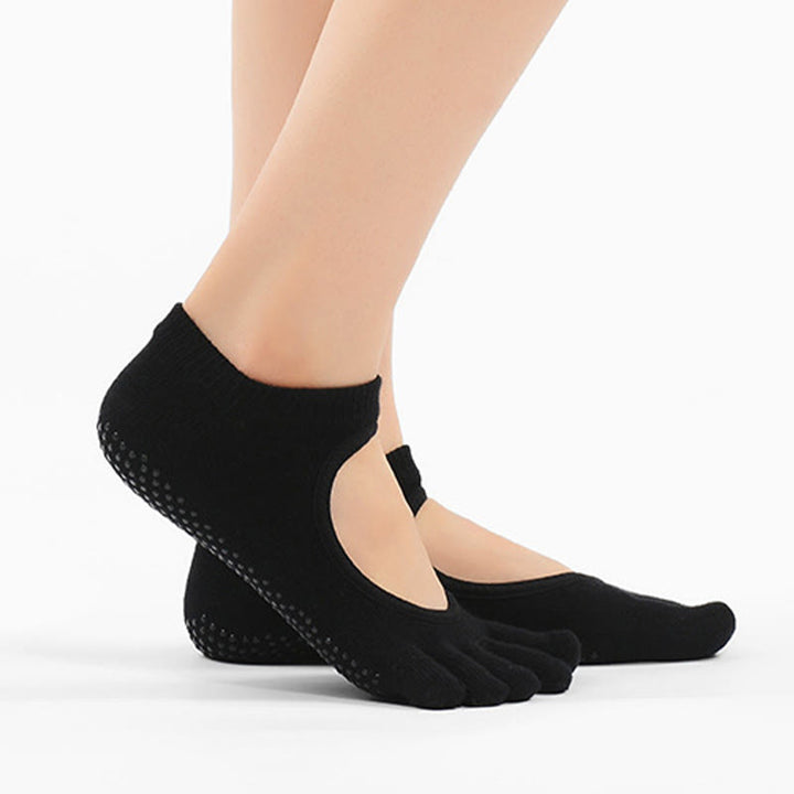 Calzini Olivenorma Minimal Five-Toe traspiranti con separazione delle dita, grip per Pilates, Barre, Balance, Design Leggero e Comodo, Calzini Yoga - image 4