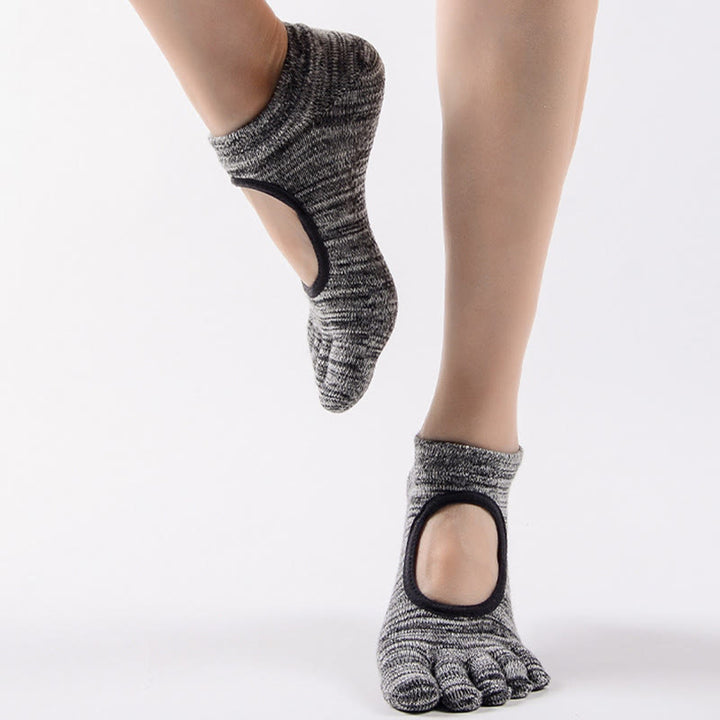 Calzini Olivenorma Minimal Five-Toe traspiranti con separazione delle dita, grip per Pilates, Barre, Balance, Design Leggero e Comodo, Calzini Yoga - image 9