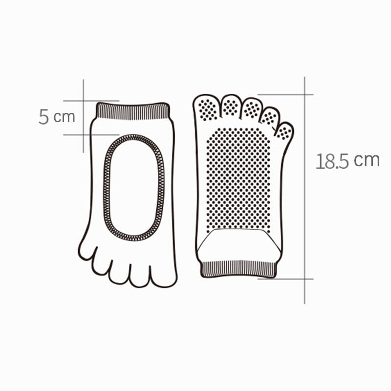 Calzini Olivenorma Minimal Five-Toe traspiranti con separazione delle dita, grip per Pilates, Barre, Balance, Design Leggero e Comodo, Calzini Yoga - image 16