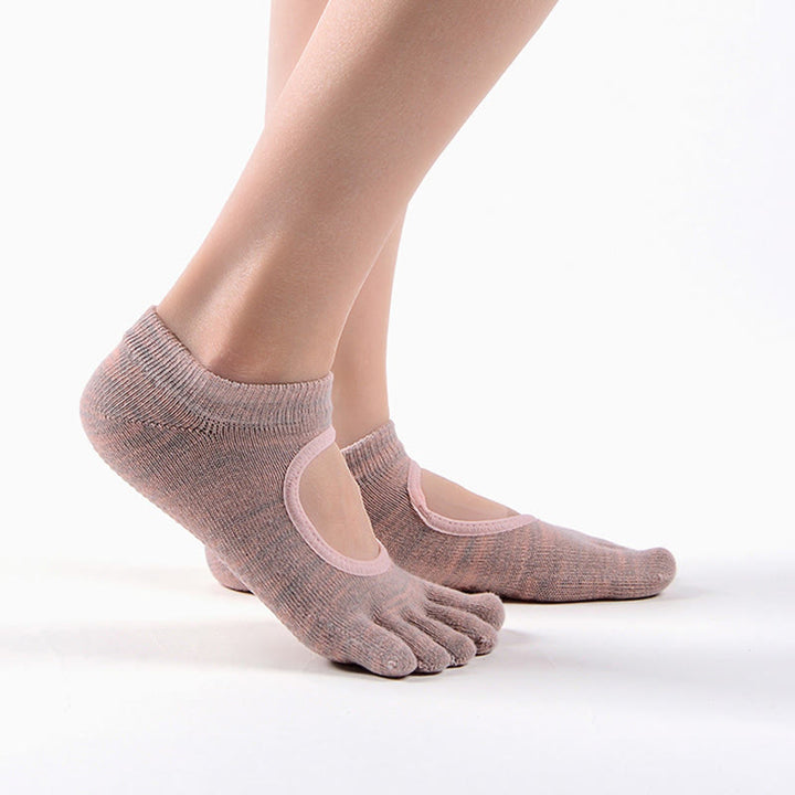 Calzini Olivenorma Minimal Five-Toe traspiranti con separazione delle dita, grip per Pilates, Barre, Balance, Design Leggero e Comodo, Calzini Yoga - image 14