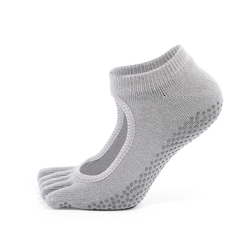 Calzini Olivenorma Minimal Five-Toe traspiranti con separazione delle dita, grip per Pilates, Barre, Balance, Design Leggero e Comodo, Calzini Yoga - image 2