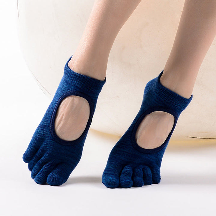 Calzini Olivenorma Minimal Five-Toe traspiranti con separazione delle dita, grip per Pilates, Barre, Balance, Design Leggero e Comodo, Calzini Yoga - image 12
