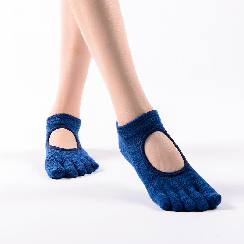 Calzini Olivenorma Minimal Five-Toe traspiranti con separazione delle dita, grip per Pilates, Barre, Balance, Design Leggero e Comodo, Calzini Yoga - image 11