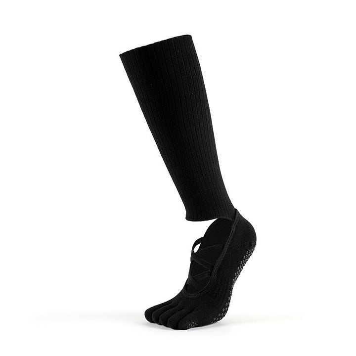 Calzini Olivenorma con cinturino elastico per yoga, barre, pilates e allenamento, antiscivolo, con cinturino incrociato sicuro e traspiranti e confortevoli. - image 13