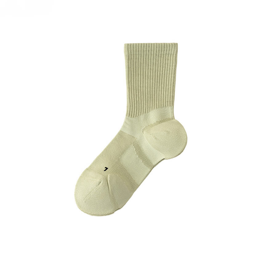 Calze da Olivenorma a metà polpaccio, traspiranti, comode e anti-attrito, ideali per allenamento, pilates, barre e yoga da donna. - Verde - 10 paia - image 8