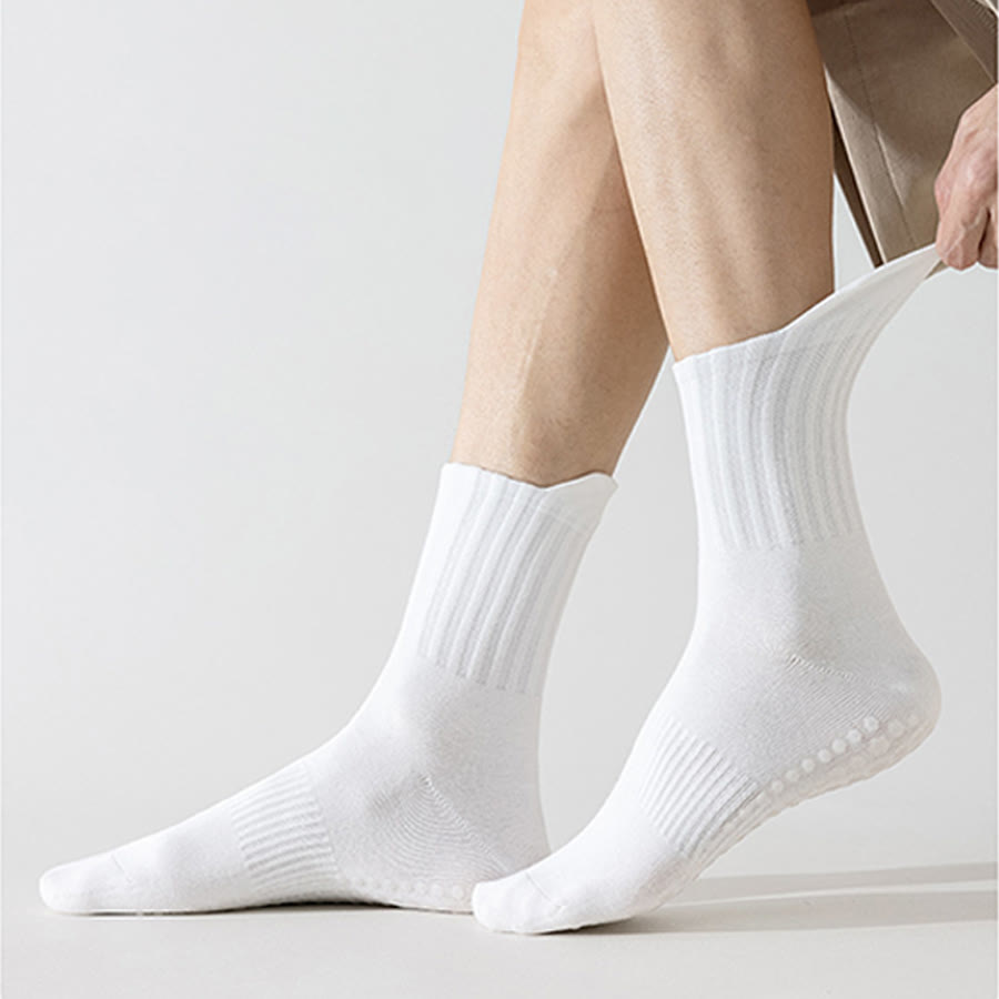 Calzini da yoga da uomo Olivenorma a tinta unita, con punta intera imbottita, antiscivolo, traspiranti e comodi per l'attività sportiva. - image 5