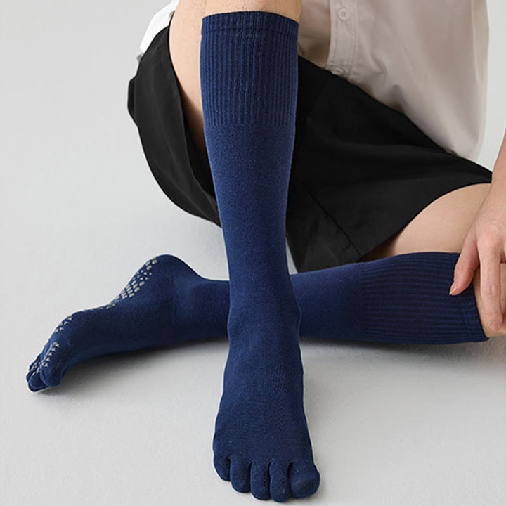 Calze sportive lunghe Olivenorma a cinque dita, traspiranti e antiscivolo, ideali per lo yoga e per gli uomini. - image 1